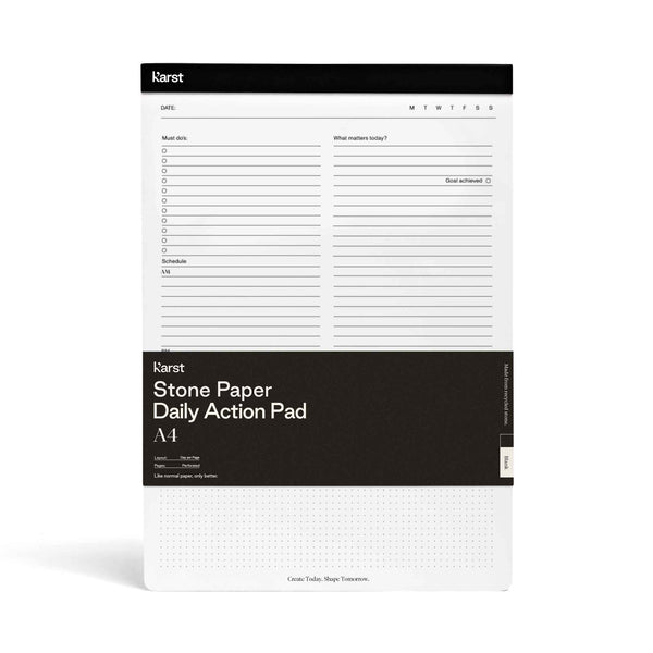 Charles And Marie DAILY ACTION PAD - TAGES-AUFGABENPLANER | Karst Stone Paper