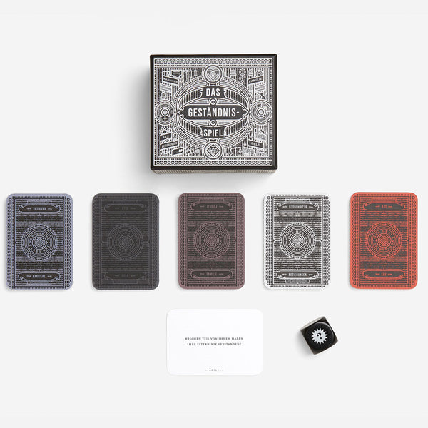 charles and marie DAS GESTÄNDNISSPIEL | KARTEN- & WÜRFELSPIEL für gewagte Unterhaltungen unter Erwachsenen | The School of Life charles and marie DAS GESTÄNDNISSPIEL | KARTEN- & WÜRFELSPIEL für gewagte Unterhaltungen unter Erwachsenen | The School of Life