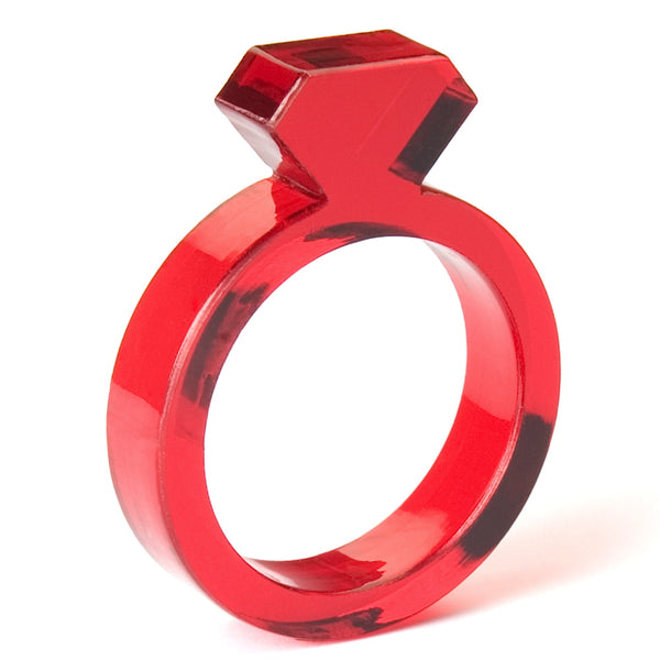 charles and marie DIAMANT RINGE | 6mm aus Acryl | Alissia Melka-Teichroew | byAMT