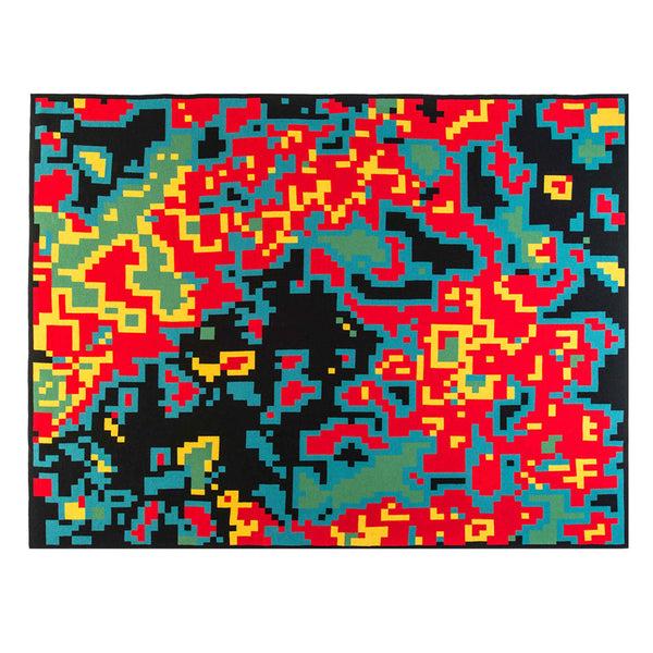 Charles And Marie DIGITAL SUNRISE | TAGESDECKE | 185x140 Cm | Merino Wolle & Seide | Cristian Zuzunaga