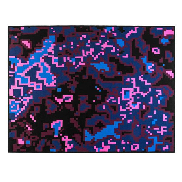 Charles And Marie DIGITAL SUNSET | THROW | 185x140cm | Merino Wool & Silk | Cristian Zuzunaga