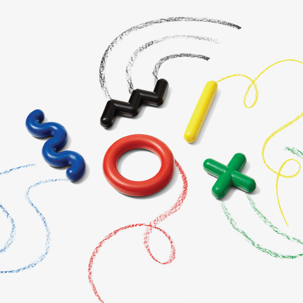 charles and marie DOODLE CRAYONS | 5er Color Set | WACHS MALWERKZEUG | Nikolas Bentel | Areaware