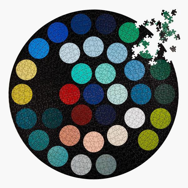 Charles And Marie DOTS - Rundes 1.000 Teile Puzzle | Parkside