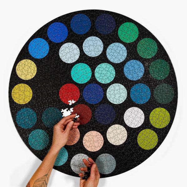 charles and marie DOTS - rundes 1.000 Teile Puzzle | parkside