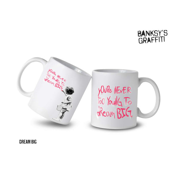 charles and marie DREAM BIG | Banksy KAFFEE- & TEE-BECHER | Urban.ity