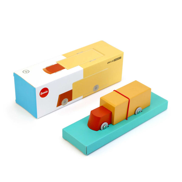 Charles And Marie DUOTONE CAR TRUCK #6 | Design-SPIELZEUGAUTO LKW Aus Holz | Floris Hovers | Ikonic