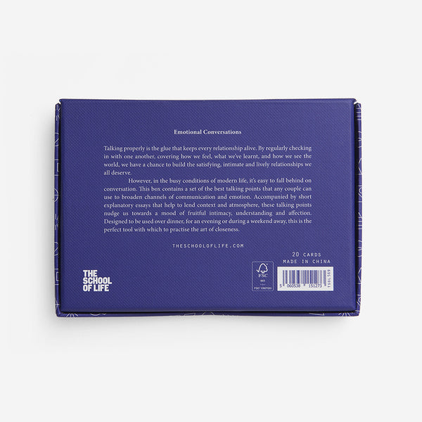 Charles And Marie EMOTIONAL CONVERSATIONS | 20er KARTEN-SET | English Edition | The School Of Life