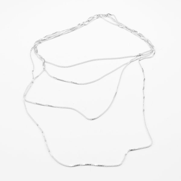 Charles And Marie ENDLESS NECKLACE - Feine Sterling Silber HALSKETTE - RAW Und FINE - 120 Cm | Jonathan Radetz