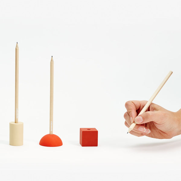 Charles And Marie ERASER PENCIL STAND | RADIERGUMMI-BLEISTIFTSTÄNDER-SET | Areaware