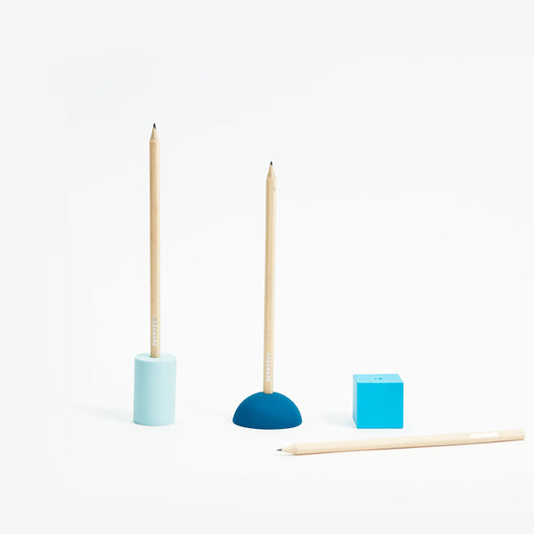 Charles And Marie ERASER PENCIL STAND | RADIERGUMMI-BLEISTIFTSTÄNDER-SET | Areaware