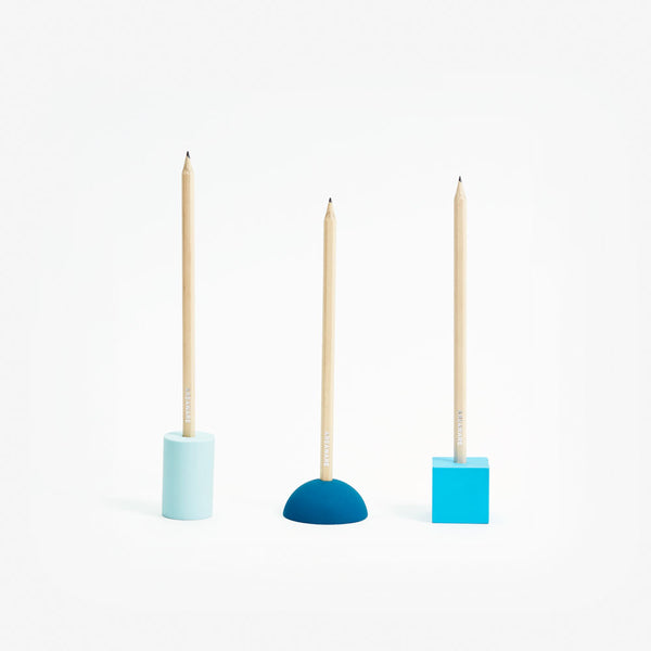 Charles And Marie ERASER PENCIL STAND | RADIERGUMMI-BLEISTIFTSTÄNDER-SET | Areaware