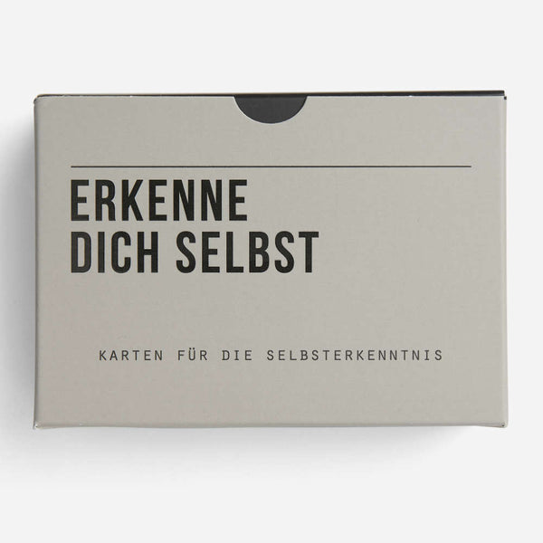 charles and marie ERKENNE DICH SELBST | interaktives LERNKARTEN-SET für die bessere Selbsterkenntnis | 60 Karten | The School of Life