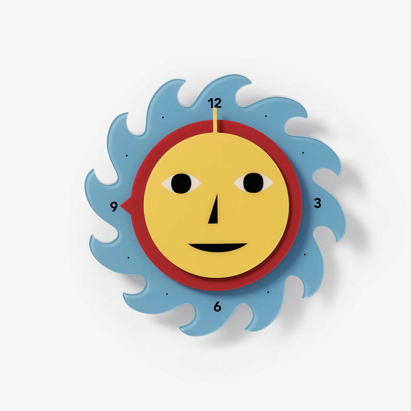 charles and marie EVERYBODY CLOCK Blau - farbige Wanduhr 30 cm ⦰ | Dusen Dusen | Areaware