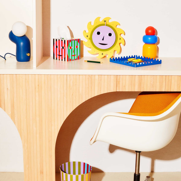 Charles And Marie EVERYBODY CLOCK Gelb - Farbige Wanduhr 30 Cm ⦰ | Dusen Dusen | Areaware