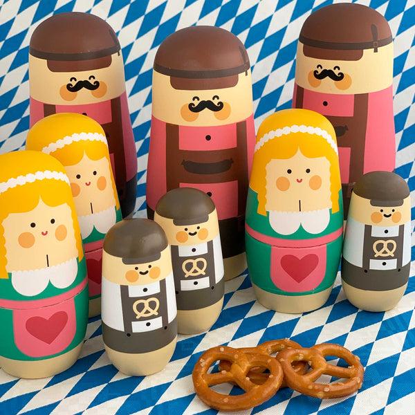 Charles And Marie EXPRESSIONS Oktoberfest | MATRYOSHKA BABUSHKA PUPPEN | Wiesn-Geschenk Souvenir & Deko-Figuren | Benjamin Hansen | Spring Copenhagen