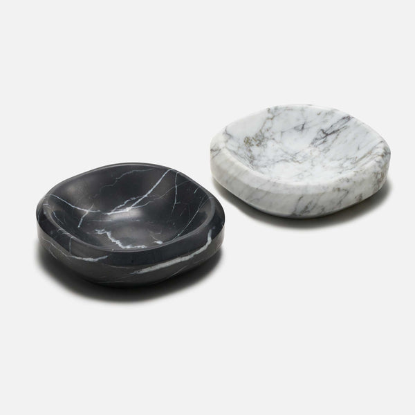Charles And Marie FACET BOWL | ABLAGE | Kleine SCHALE Aus Schwarzem Marquina Marmor | 14 Cm | Craighill