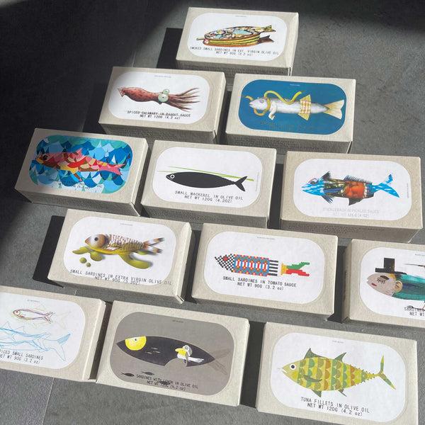 charles and marie Feinkost FISCHKONSERVEN | 12er GESCHENK-SET | José Gourmet