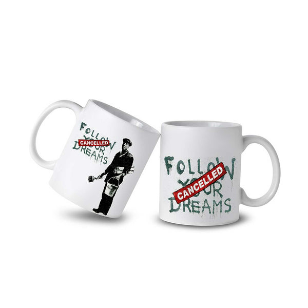 charles and marie FOLLOW YOUR DREAMS | Banksy KAFFEE- & TEE-BECHER | Urban.ity