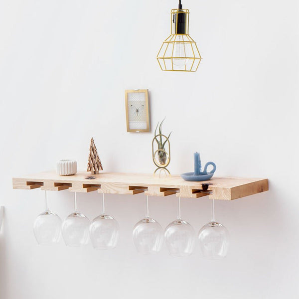 charles and marie FÜR WEINGLÄSER - Weinregal - Holz | Tu Las