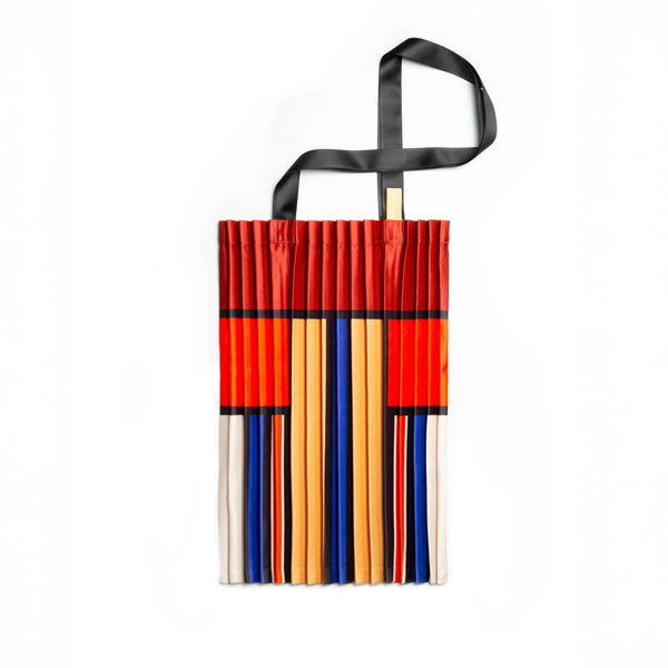 Charles And Marie GALLURA - Tasche - Plissiertes Satin - 40x48 Cm | Multitudes