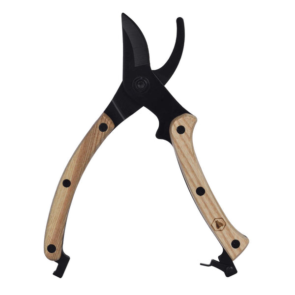 Charles And Marie Garten-Schere - Schwarz Mit Holzgriff | Laguiole