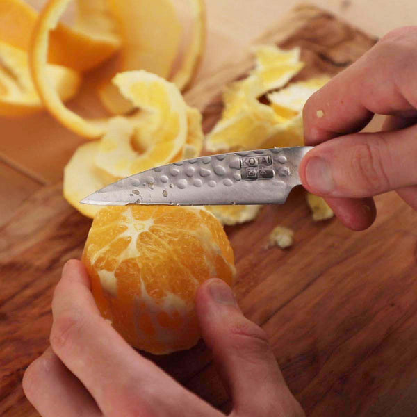 Charles And Marie GEMÜSE- & SCHÄLMESSER | Hölzerne Saya & Bambus-Geschenkbox | 9cm Klinge | Kotai