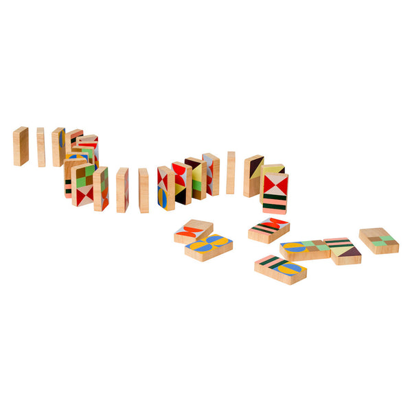 Charles And Marie GEO PATTERN DOMINOES | Holz-DOMINO SPIEL M. 28 Steinen | Panisa Khunprasert | MoMA
