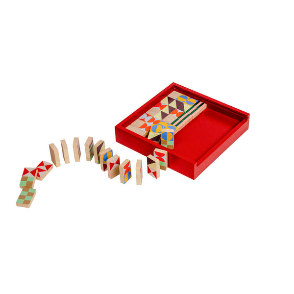 Charles And Marie GEO PATTERN DOMINOES | Holz-DOMINO SPIEL M. 28 Steinen | Panisa Khunprasert | MoMA
