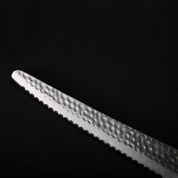 charles and marie Gezacktes BROTMESSER | hölzerne Saya & Bambus-Geschenkbox | 20cm Klinge | Kotai