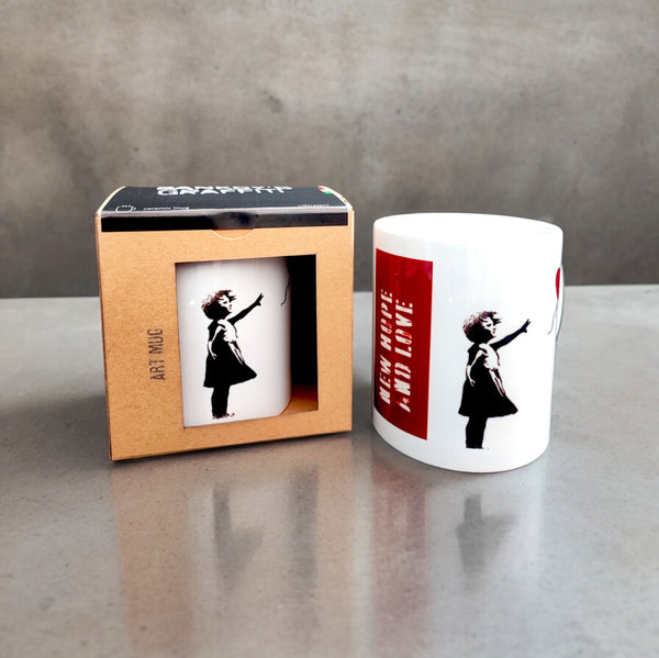 Charles And Marie GIRL WITH RED BALLOON | Banksy KAFFEE- & TEE-BECHER | Urban.ity