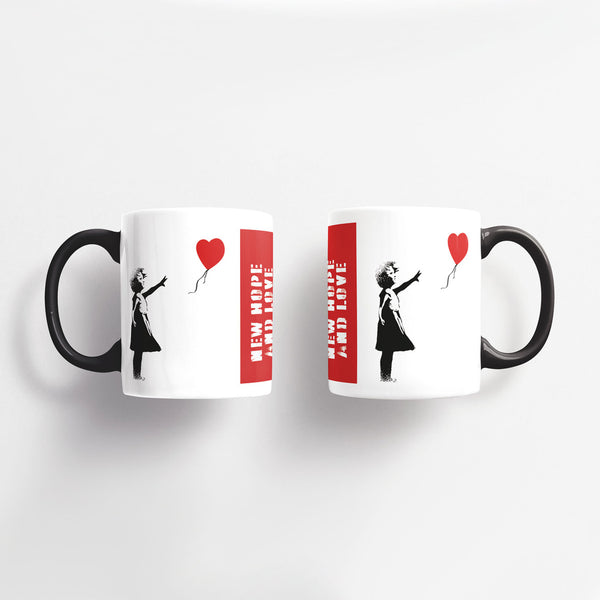 Charles And Marie GIRL WITH RED BALLOON | Banksy KAFFEE- & TEE-BECHER | Urban.ity