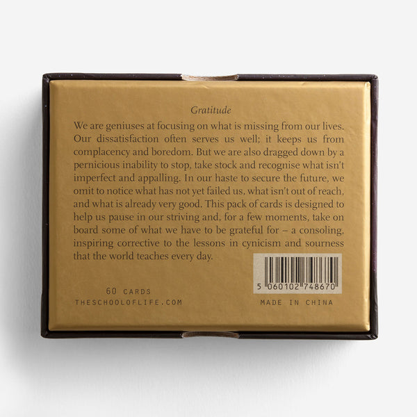 Charles And Marie GRATITUDE | KARTENSET | Englische Edition | The School Of Life