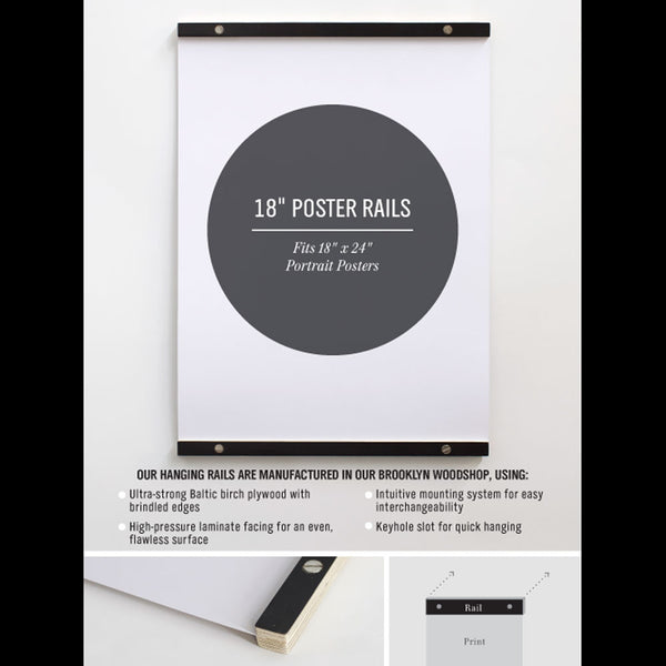 Charles And Marie HANGING RAILS | BILDERLEISTEN | Für 18 24 Oder 39" Breite Bilder | Pop Chart Lab