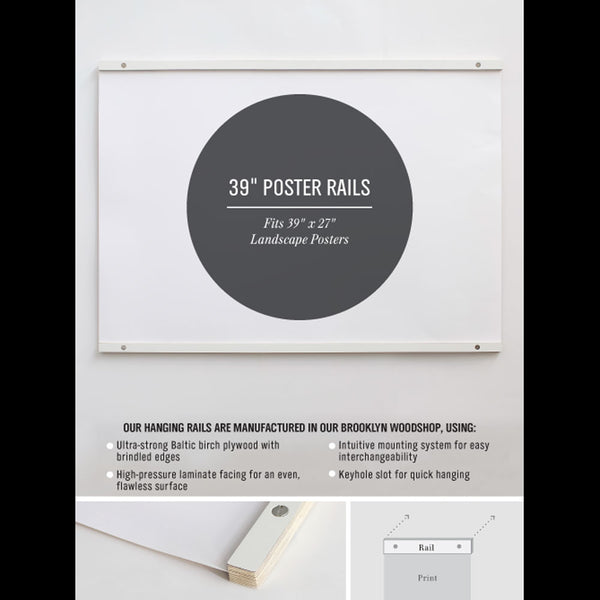 Charles And Marie HANGING RAILS | BILDERLEISTEN | Für 18 24 Oder 39" Breite Bilder | Pop Chart Lab