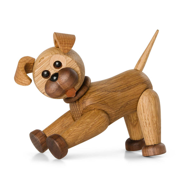 Charles And Marie HAPPY THE DOG | Lustiger Kleiner HUND | Holz-DEKOFIGUR | Chresten Sommer | Spring Copenhagen