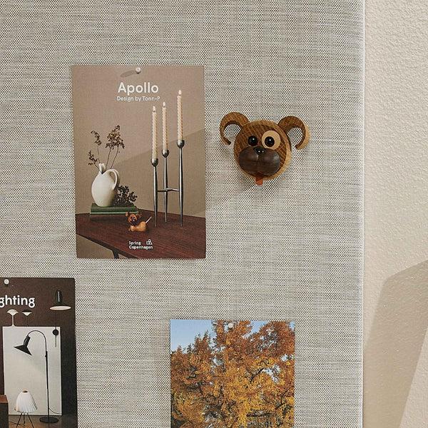 Charles And Marie HAPPY THE DOG MAGNET - Lustiger Kleiner HUND Als Kühlschrankmagnet - Holz-DEKOFIGUR | Chresten Sommer | Spring Copenhagen