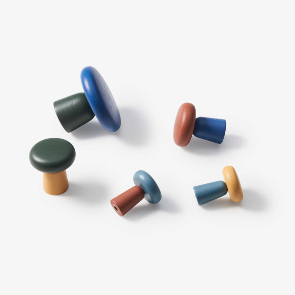 Charles And Marie HARBOR WALL HOOKS | Vers. GARDEROBENHAKEN | 5er Set | Pat Kim | Areaware