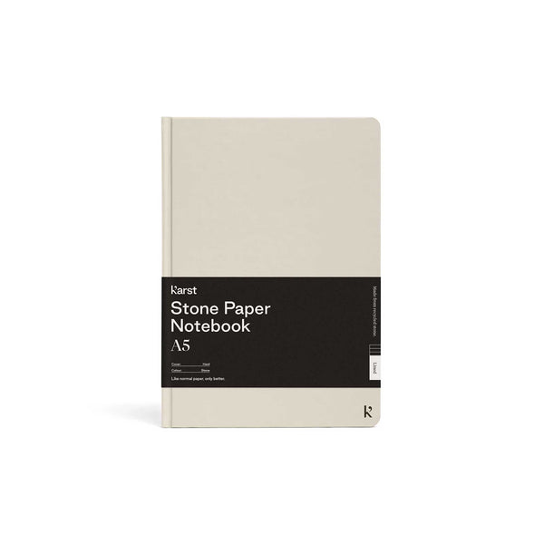 charles and marie Hardcover NOTEBOOK A5 | Stone-graues NOTIZBUCH | Karst Stone Paper