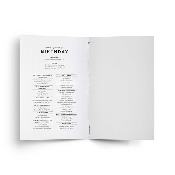 Charles And Marie HAVE A GINcredible BIRTHDAY – Geburtstags-Grusskarte A5 | Everlong Print