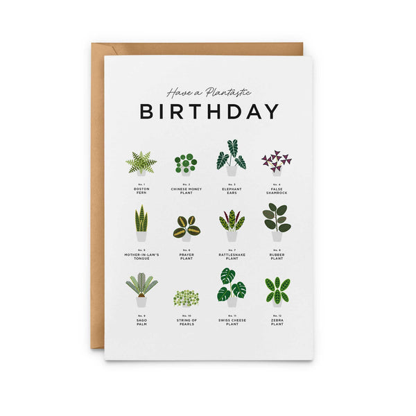 charles and marie HAVE a PLANTastic BIRTHDAY – Geburtstags-Grusskarte A5 | Everlong Print