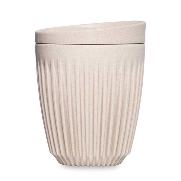 charles And Marie HUSKEE CUP & LID Natur | Wiederverwendbare KAFFEE & TEE-BECHER Aus Kaffee-Schalen | Huskee