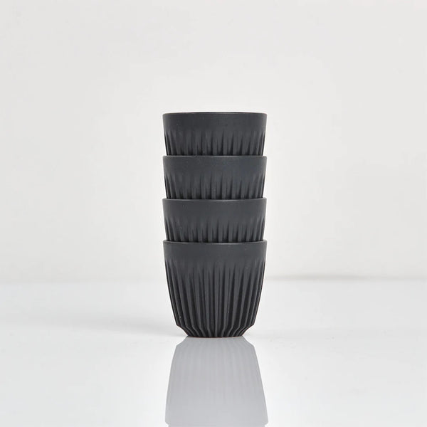 Charles And Marie HUSKEE ESPRESSO CUPS | Wiederverwendbare ESPRESSO-BECHER Aus Kaffee-Schalen | 9cl Im 4er Set | Huskee