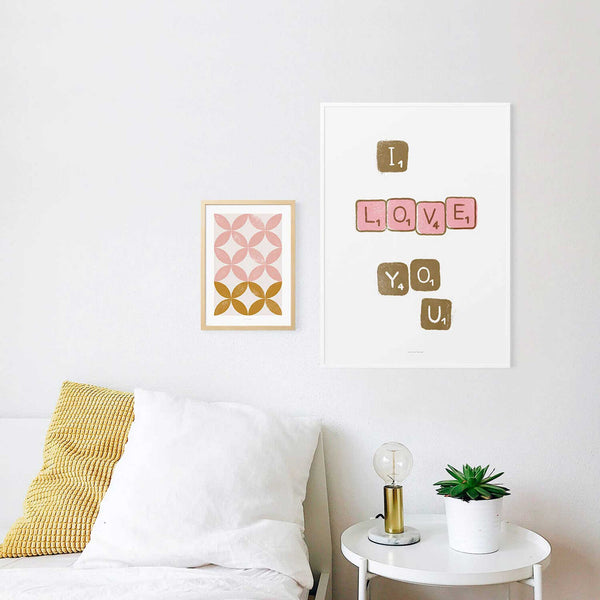 Charles And Marie I LOVE YOU SCRABBLE | Grafik POSTER | A3 Format | Just Another Cool Design