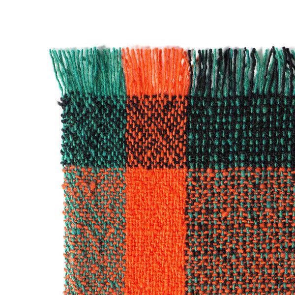 Charles And Marie INTEGRATE THROW THINKING | Red Bedspread | 180x140cm | 100% Merino Wool | Cristian Zuzunaga