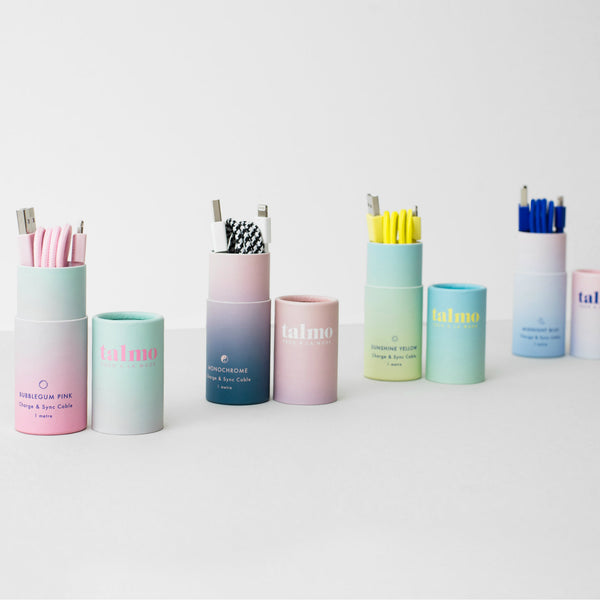 charles and marie iPHONE USB zu Lightning Textil-VERBINDUNGS- & LADEKABEL | 100cm | talmo