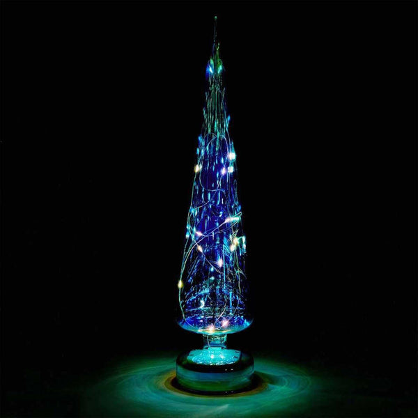 Charles And Marie IRIDESCENT - Glas-TANNENBAUM Mit LED Beleuchtung - 41 Cm Hoch | MoMA