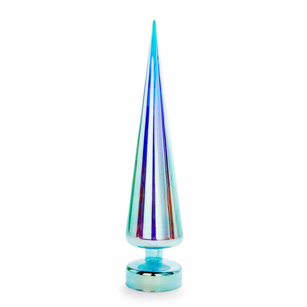 charles and marie IRIDESCENT - Glas-TANNENBAUM mit LED Beleuchtung - 41 cm hoch | MoMA