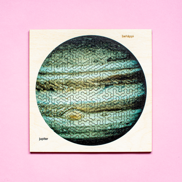 Charles And Marie JUPITER | Außergewöhnliches IQ-HOLZPUZZLE | PLANETEN-Serie | Level Schwer | Behäppi