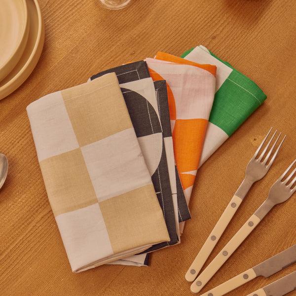 Charles And Marie KALEIDO NAPKINS | 4 STOFFSERVIETTEN | Josh Itiola | Areaware