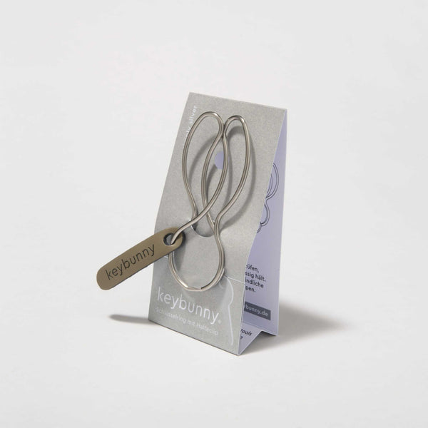 Charles And Marie KEYBUNNY SIMPLY SILVER - Schlüsselring Mit Halteclip | Keybunny